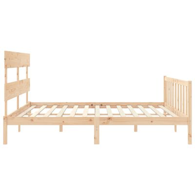 vidaXL Bed Frame without Mattress Super King Size Solid Wood Pine