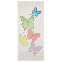 vidaXL Insect Door Curtain Bamboo 90x200 cm