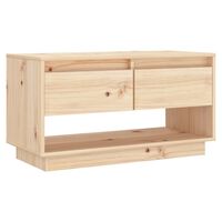 vidaXL TV Cabinet 74x34x40 cm Solid Wood Pine