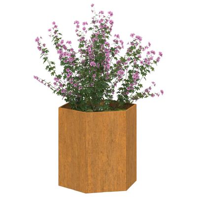 vidaXL Planter Rusty 40x40x45 cm Corten Steel