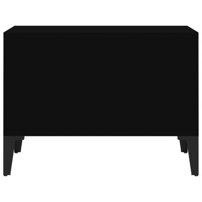 vidaXL Coffee Table Black 60x50x36.5 cm Engineered Wood