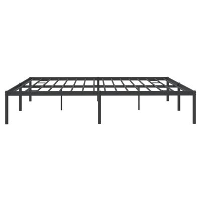 vidaXL Metal Bed Frame without Mattress Black 183x213 cm