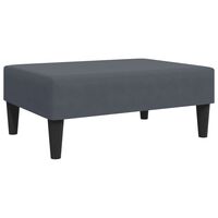 vidaXL Footstool Dark Grey 77x55x31 cm Velvet