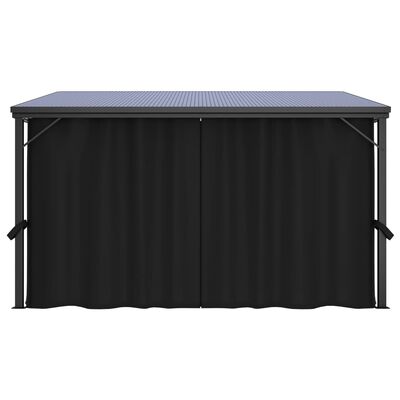 vidaXL Gazebo with Curtain 405x294x244 cm Anthracite