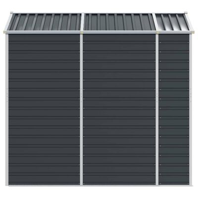 vidaXL Garden Shed Anthracite 191x215x198 cm Galvanised Steel