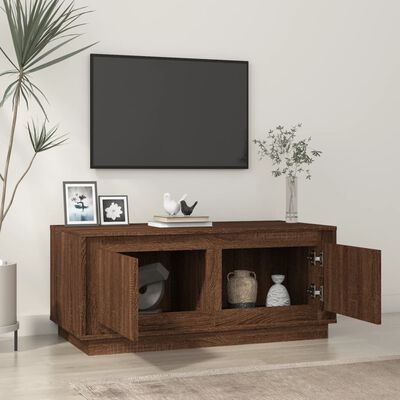 vidaXL Coffee Table Brown Oak 102x50x44 cm Engineered Wood