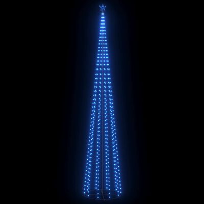 vidaXL Christmas Cone Tree Blue 732 LEDs 160x500 cm