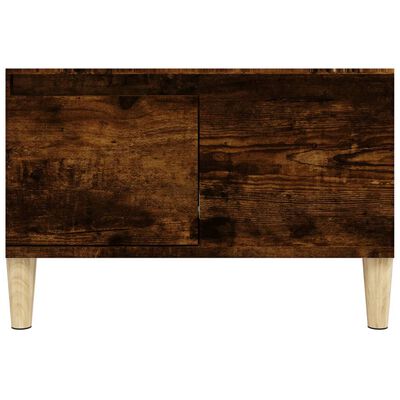 vidaXL Coffee Table Smoked Oak 55x55x36.5 cm Engineered Wood