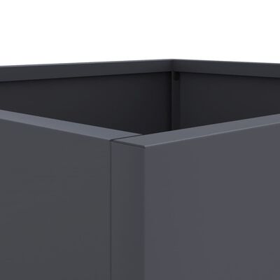 vidaXL Planter Anthracite 49x47x46 cm Steel