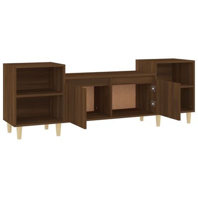 vidaXL TV Cabinet Brown Oak 160x35x55 cm Engineered Wood