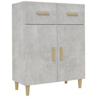 vidaXL Sideboard Concrete Grey 69.5x34x90 cm Engineered Wood