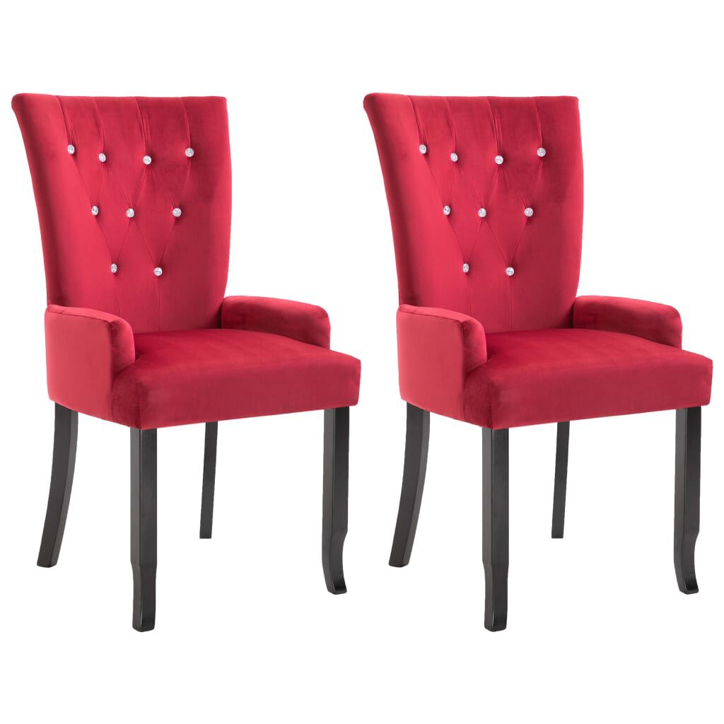 red kitchen chairs