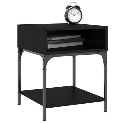 vidaXL Bedside Tables 2 pcs Black 40x41x50 cm Engineered Wood