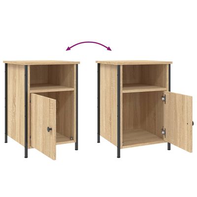 vidaXL Bedside Cabinets 2 pcs Sonoma Oak 40x42x60 cm Engineered Wood