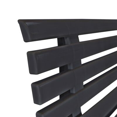 vidaXL Garden Bench 145.5 cm Plastic Anthracite