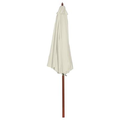 vidaXL Garden Parasol 300x258 cm Sand White