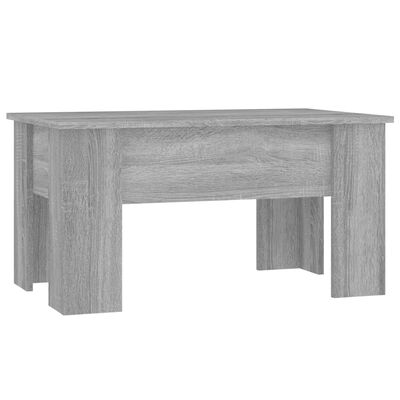 vidaXL Coffee Table Grey Sonoma 79x49x41 cm Engineered Wood