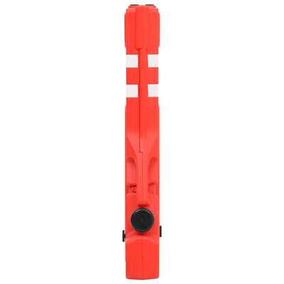 vidaXL Folding Traffic Barrier Red 210x50x105 cm