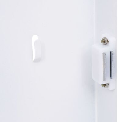 vidaXL Key Box with Magnetic Board White 35x35x4 cm