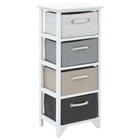 vidaXL Storage Cabinet 4 Drawers Wood