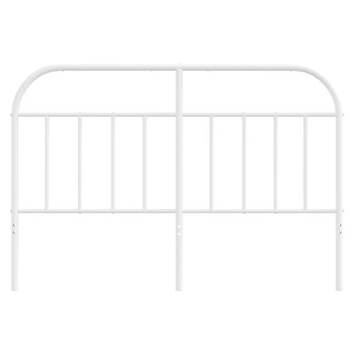 vidaXL Metal Headboard White 150 cm