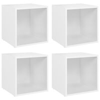 vidaXL TV Cabinets 4 pcs White 37x35x37 cm Engineered Wood