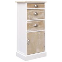 vidaXL Side Cabinet 38x28x86 cm Paulownia Wood