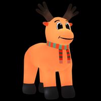 vidaXL Christmas Inflatable Reindeer with LEDs 400 cm