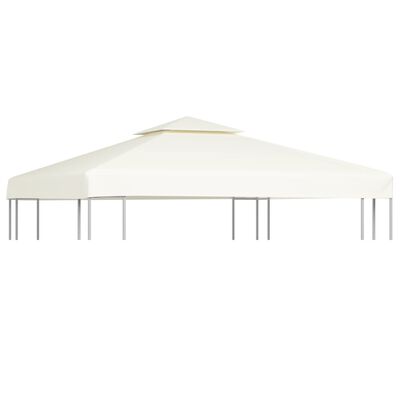 vidaXL Gazebo Cover Canopy Replacement 310 g / m² Cream White 3 x 3 m