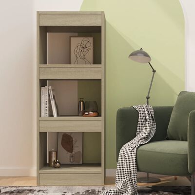 vidaXL Book Cabinet/Room Divider Sonoma Oak 40x30x103 cm Engineered Wood