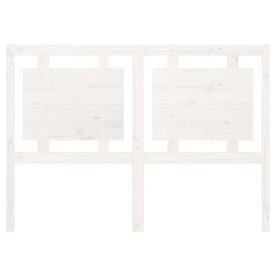 vidaXL Bed Headboard White 140.5x4x100 cm Solid Pine Wood