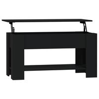 vidaXL Coffee Table Black 101x49x52 cm Engineered Wood