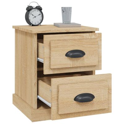 vidaXL Bedside Cabinet Sonoma Oak 39x39x47.5 cm Engineered Wood