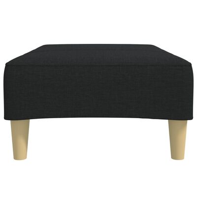 vidaXL Footstool Black 77x55x31 cm Fabric