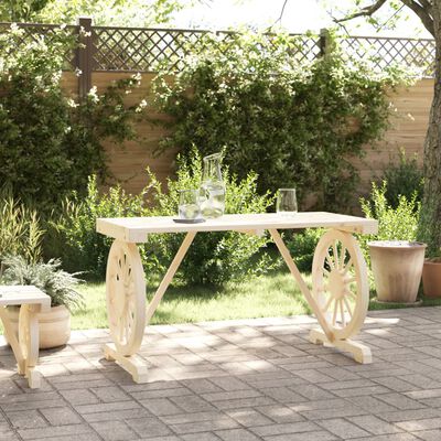 vidaXL Garden Table 115x55x65 cm Solid Wood Fir