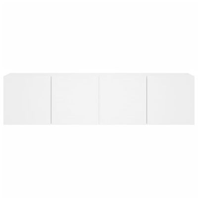 vidaXL TV Cabinets Wall-mounted 2 pcs White 80x30x41 cm