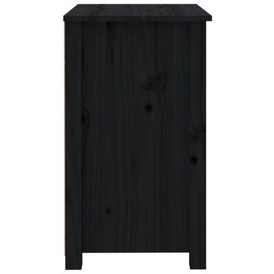 vidaXL Bedside Cabinets 2 pcs Black 50x35x61.5 cm Solid Wood Pine