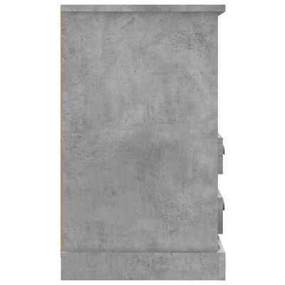 vidaXL Bedside Cabinet Concrete Grey 43x36x60 cm