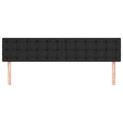 vidaXL Headboards 2 pcs Black 100 cm Faux Leather