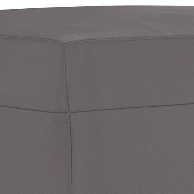 vidaXL Footstool Grey 70x55x41 cm Faux Leather