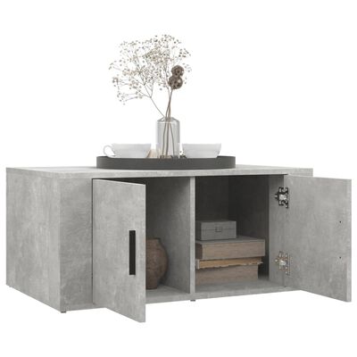 vidaXL Coffee Table Concrete Grey 80x50x36 cm Engineered Wood