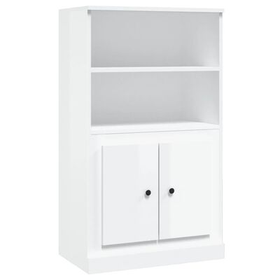 vidaXL Highboard High Gloss White 60x35.5x103.5 cm Engineered Wood