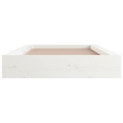 vidaXL Bed Frame without Mattress White 90x190 cm Single Solid Wood