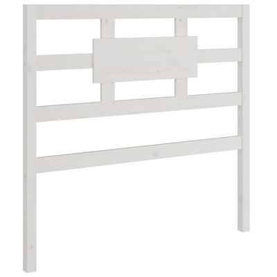 vidaXL Bed Headboard White 95.5x4x100 cm Solid Wood Pine