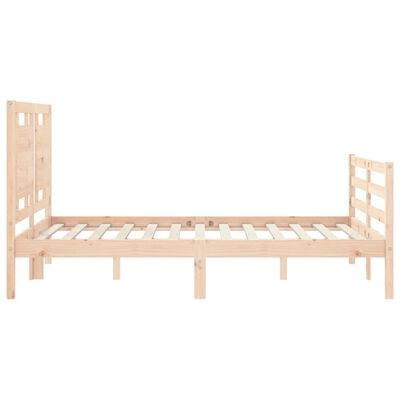 vidaXL Bed Frame without Mattress Double Solid Wood