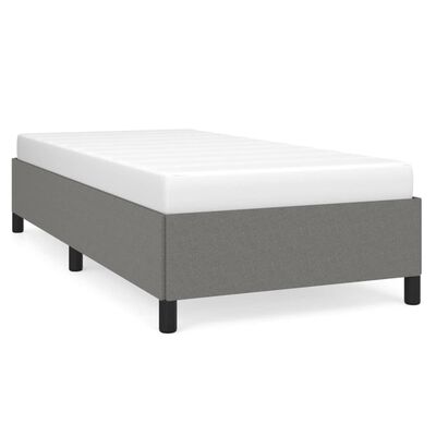 vidaXL Bed Frame without Mattress Dark Grey King Single Fabric