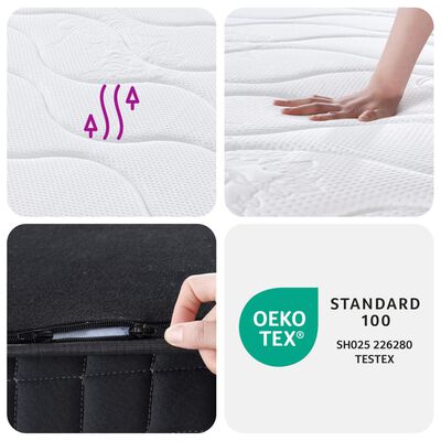 vidaXL Bonnell Spring Mattress Medium 107x203 cm King Single Size