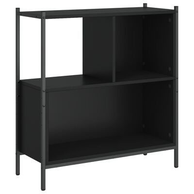 vidaXL Bookcase Black 72x28x77.5 cm Engineered Wood