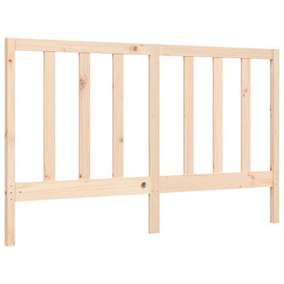 vidaXL Bed Frame without Mattress King Size Solid Wood Pine