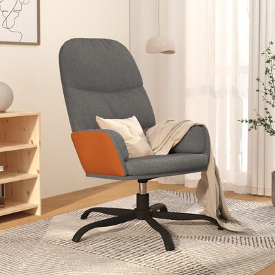 vidaXL Relaxing Chair Light Grey Fabric